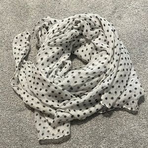 Lightweight polka dot scarf